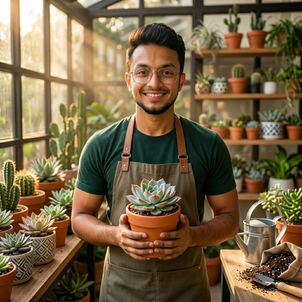 Healthy Succulents and Cactus